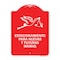 Signmission Estacionamento Para Nuevas Y Futuras Mamas, Red & White Aluminum Sign, 18" x 24", RW-1824-24091 A-DES-RW-1824-24091 - alternate 1